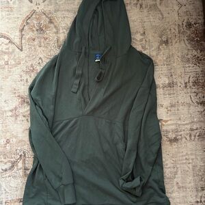 Green tunic Hoodie